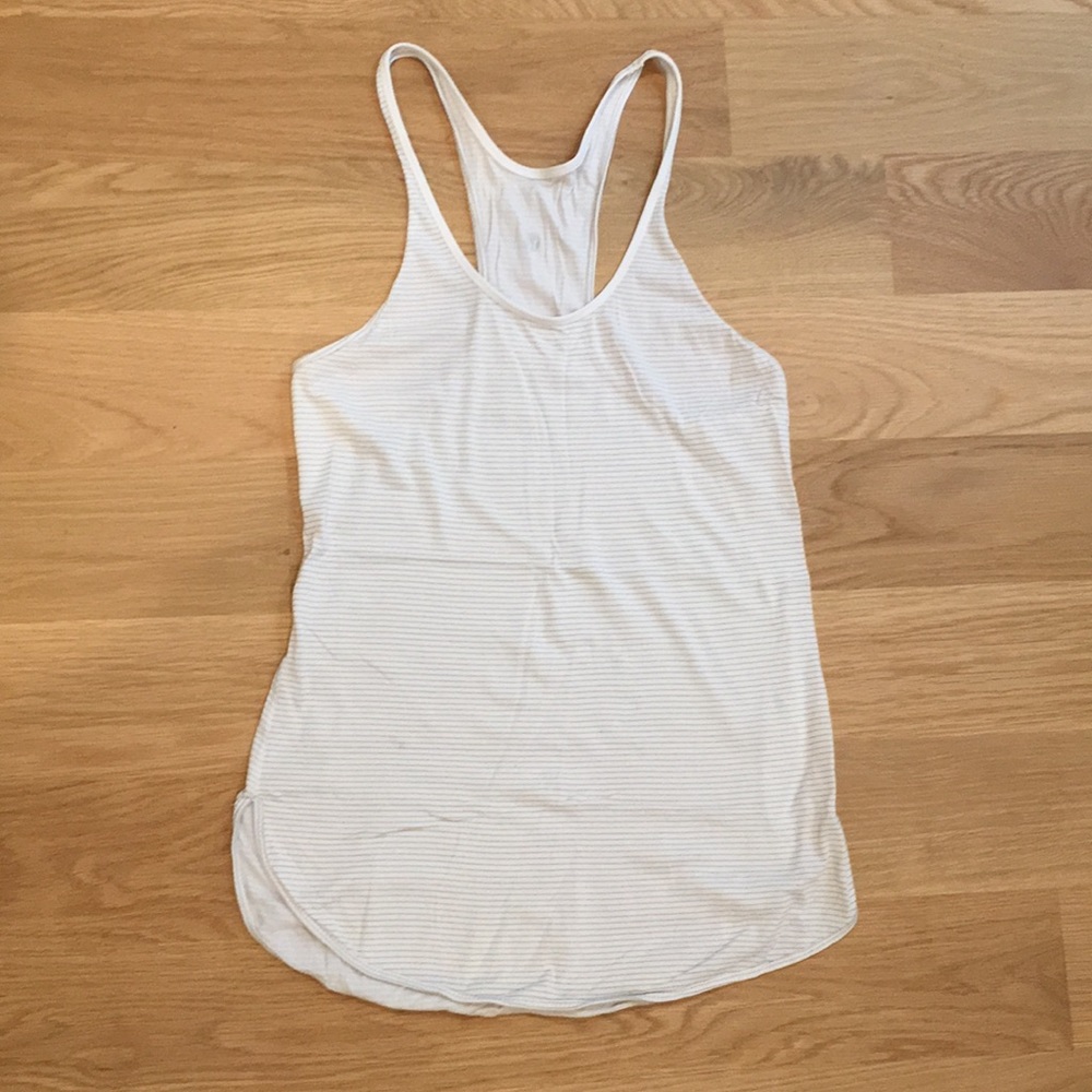 Vintage lululemon silverescent jersey tank